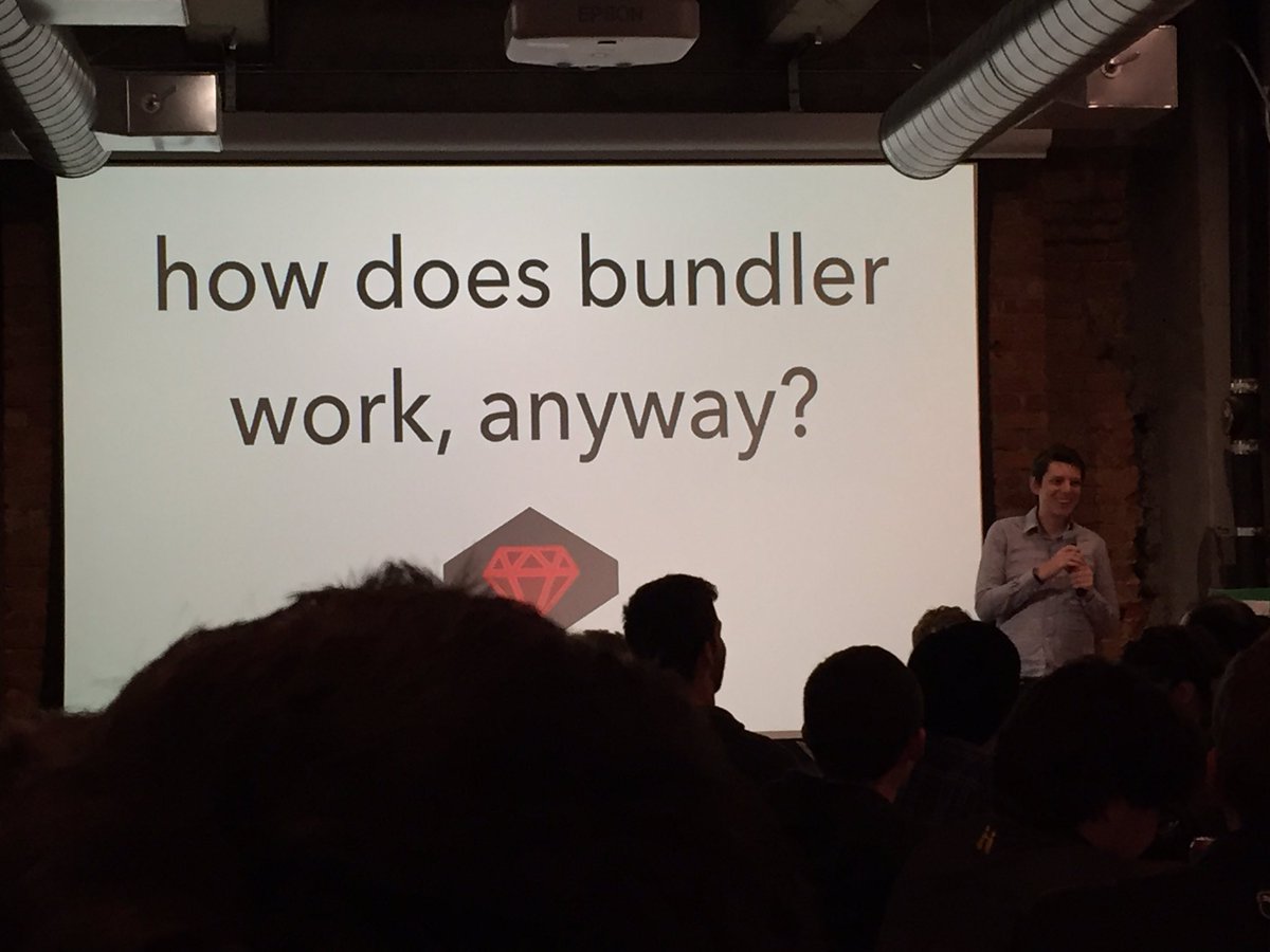 jeresuikkila's tweet photo. Learning about Ruby on Rails again at #SFrails @indirect https://t.co/fyYFtIYScM