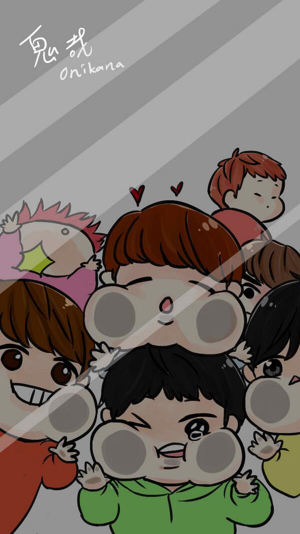 leejehoun's tweet photo. Chibi infinite #infinitelockscreen https://t.co/ZcWetu1sag