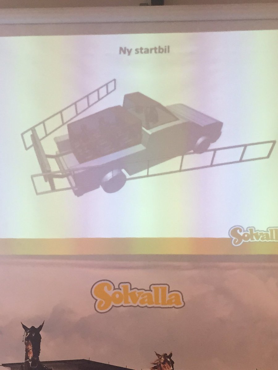 AB_Trav365's tweet image. Så här kommer Solvallas nya startbil att se ut. Passagerarna får åka med i en "glaslåda" på flaket.