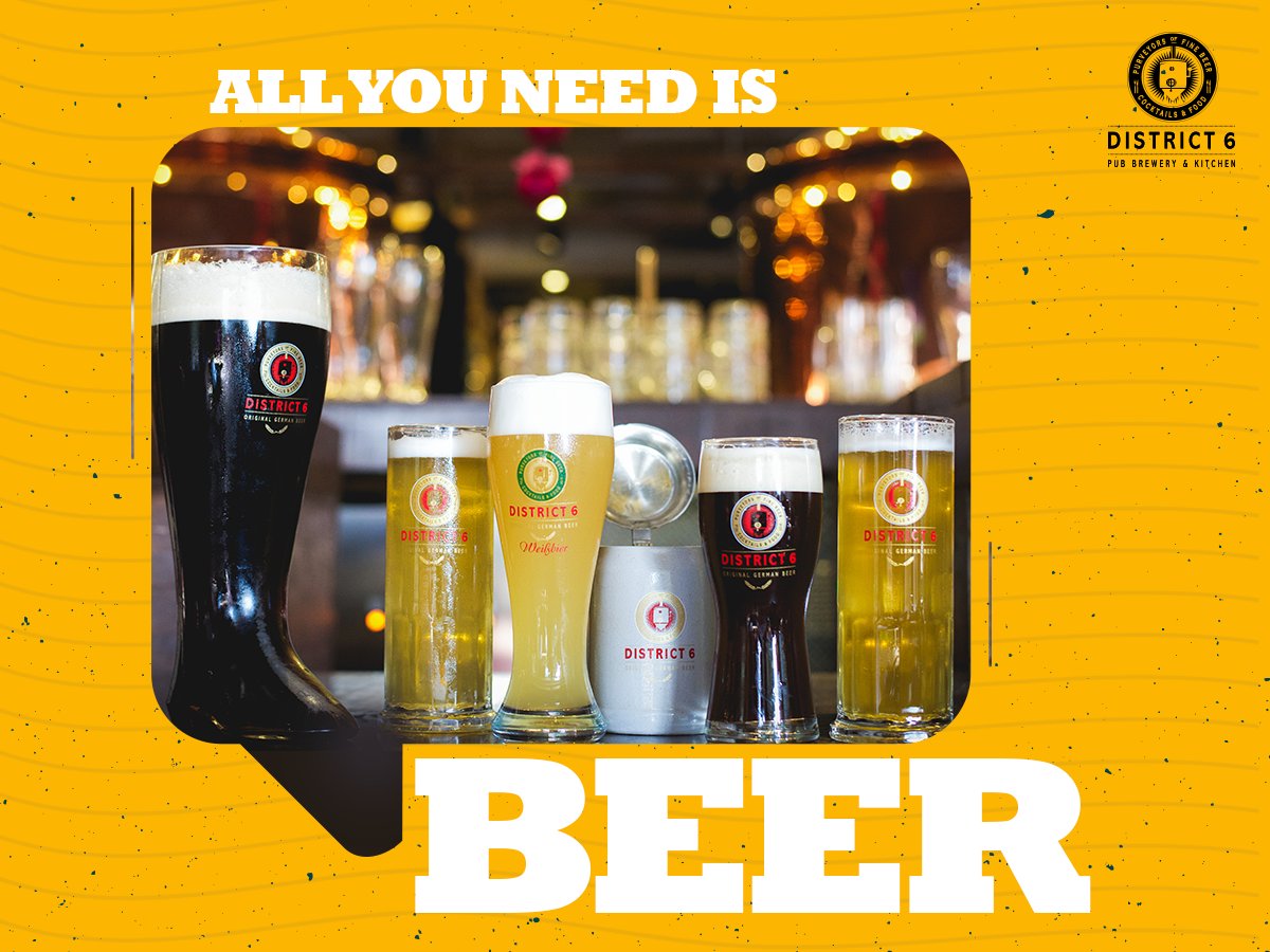 District6PBK's tweet photo. #District6 #Bangalore #craftbeerhour #BeerMadness #BeerLover #GermanBrew #TGIF #FridayFeeling #beeroclock https://t.co/JRonPxph8C