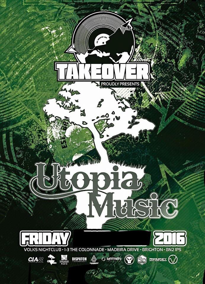EventsTakeover's tweet photo. #takeovereventsbtn #utopiamusic #cronicz #djimpact #drumandbass #dnb #Friday #2016 #volksbrighton #takeoverbtn https://t.co/cf5A5zjL4k