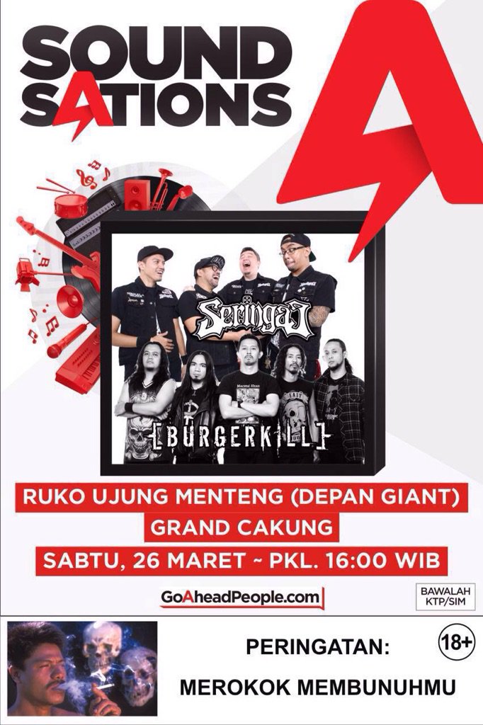 Sabtu ini!! Jakarta!! merapat yess ugal ugalan bersama <a href="/Seringai/">Seringai | ニヤリ</a>