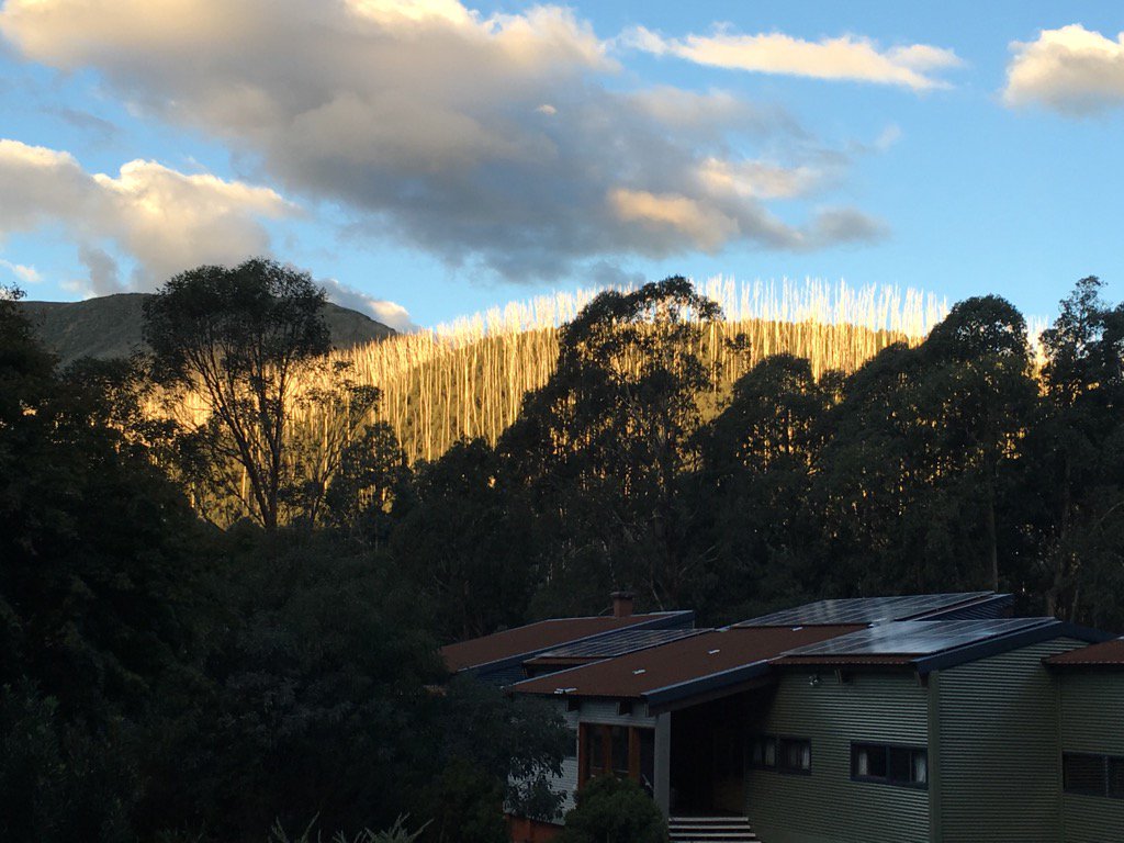 ShaunMason79's tweet photo. Sun setting on first day of Yr 12 retreat. @CCWodonga #howmansgap #fallscreek https://t.co/f4VrU7pAeW