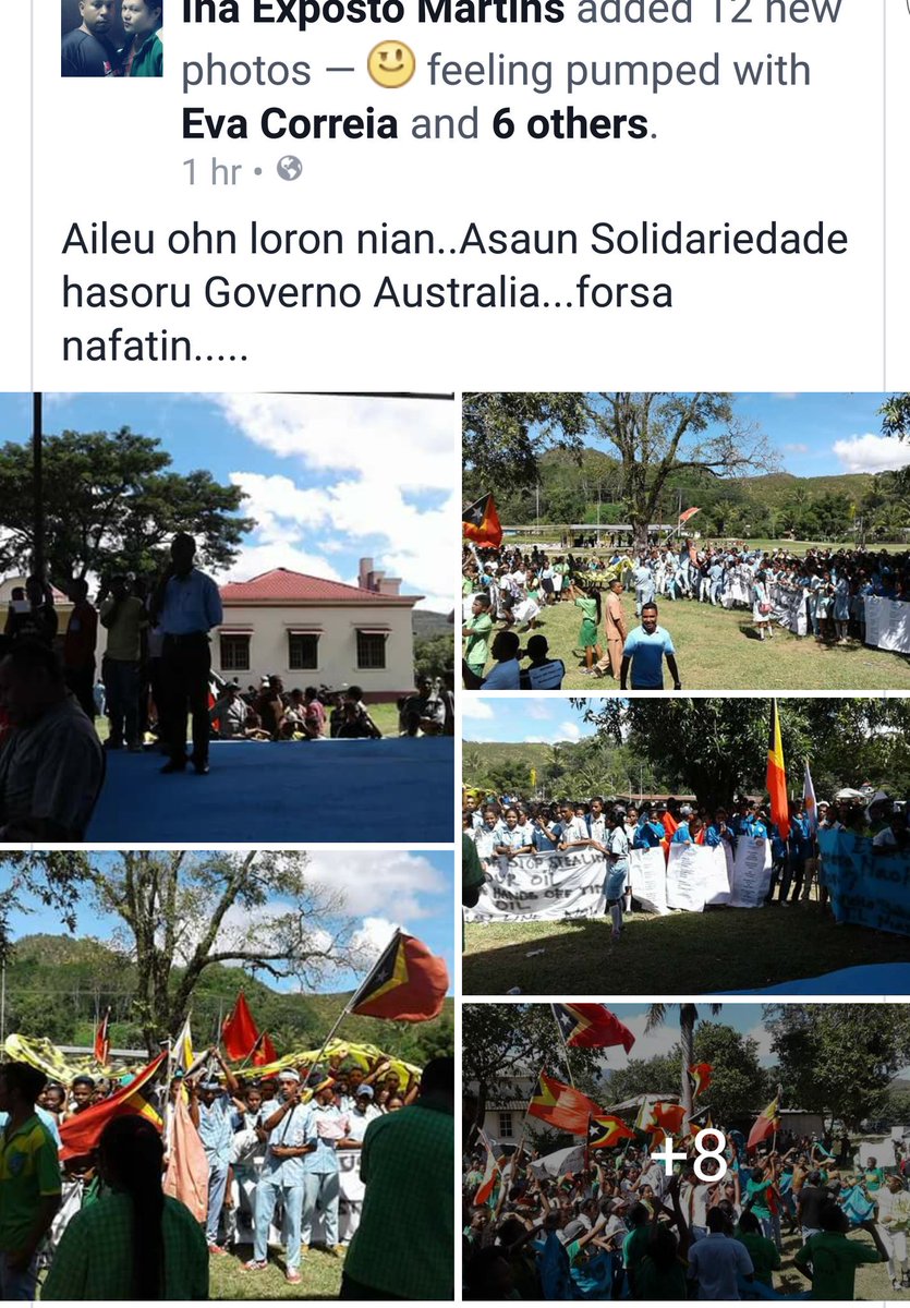 There's even a protest being held in #Timor's small regional town of Aileu
#medianlinenow 
#HandsOffTimorsOil