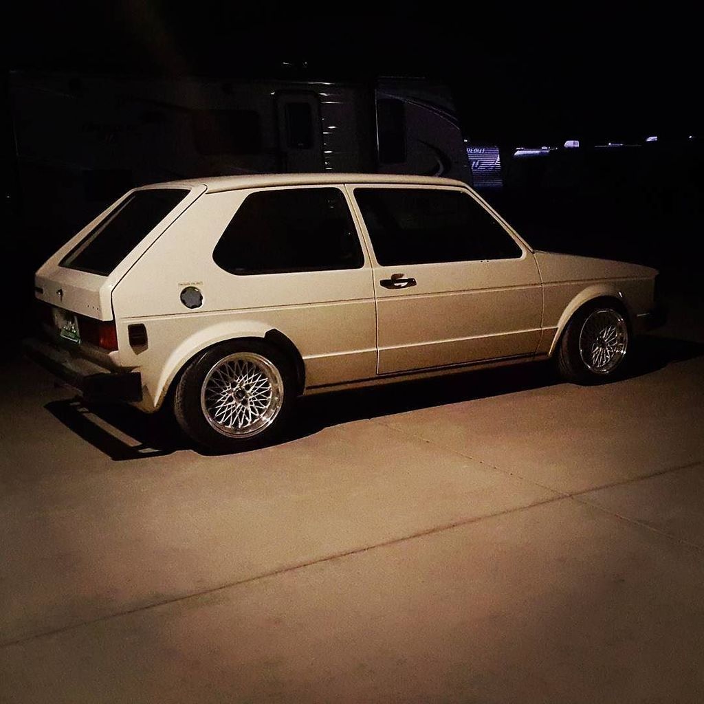 VeeDubMk1_'s tweet photo. Had to snap a pic of this #basicbitch .  I love this stupid clean rabbit! 
#mk1 #mk1golf #mk1rabbit  @mstwheels #ms… https://t.co/FmgOjqNYbd
