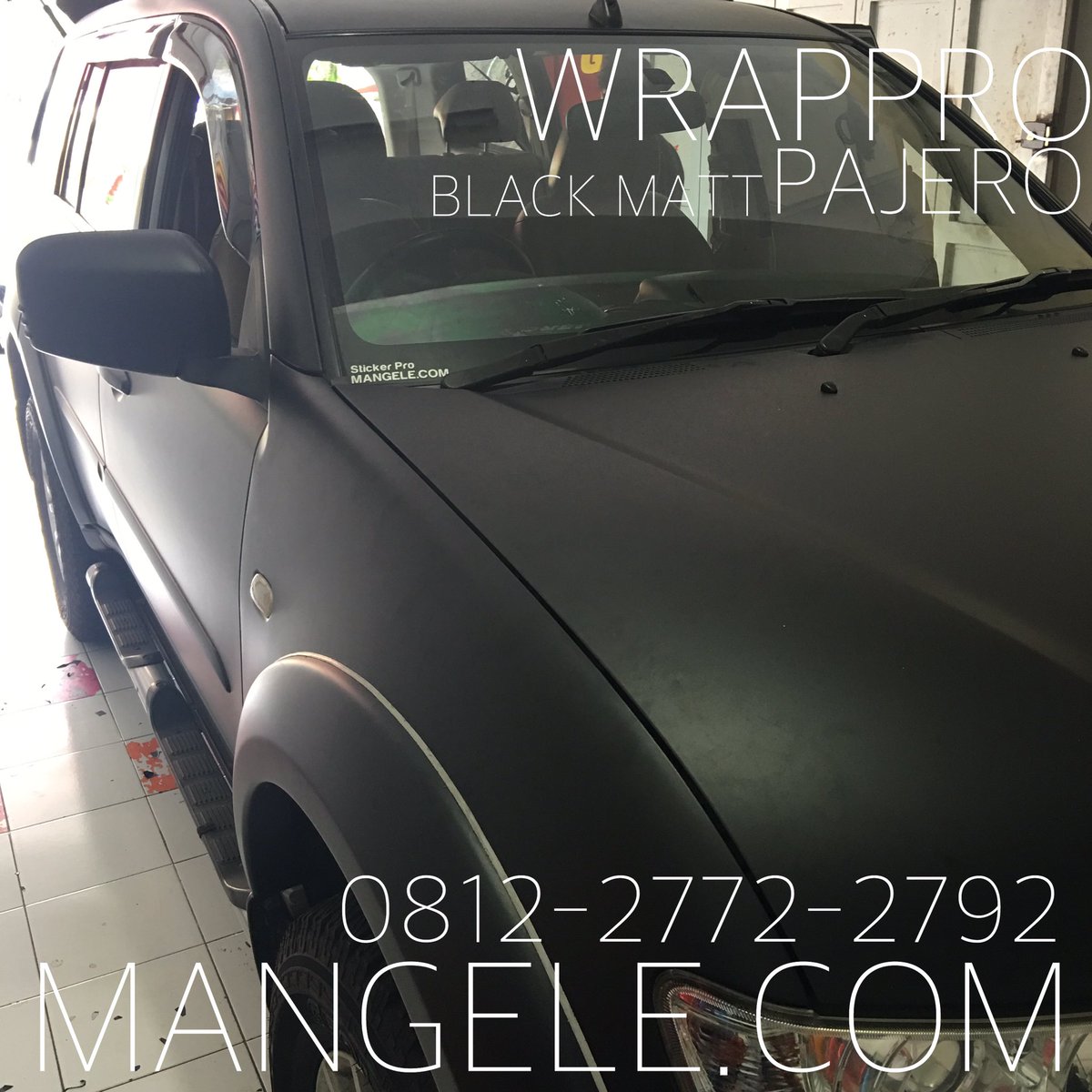 Mangele Stiker Mobil Bandung On Twitter Wrapping Pajero Full Hitam Doff