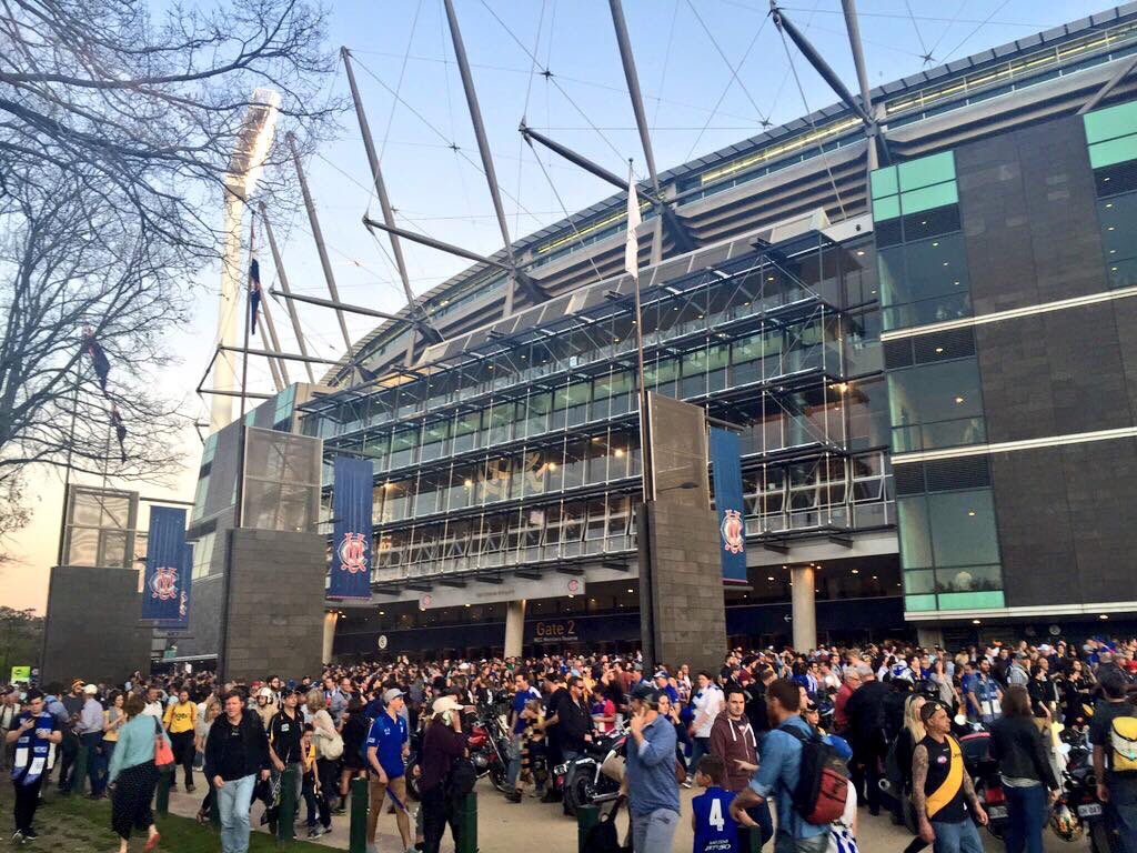 Melbourne's tweet photo. Only one more sleep until @AFL's back at the @MCG! Who's excited? #us https://t.co/6Ykdj6dVRK