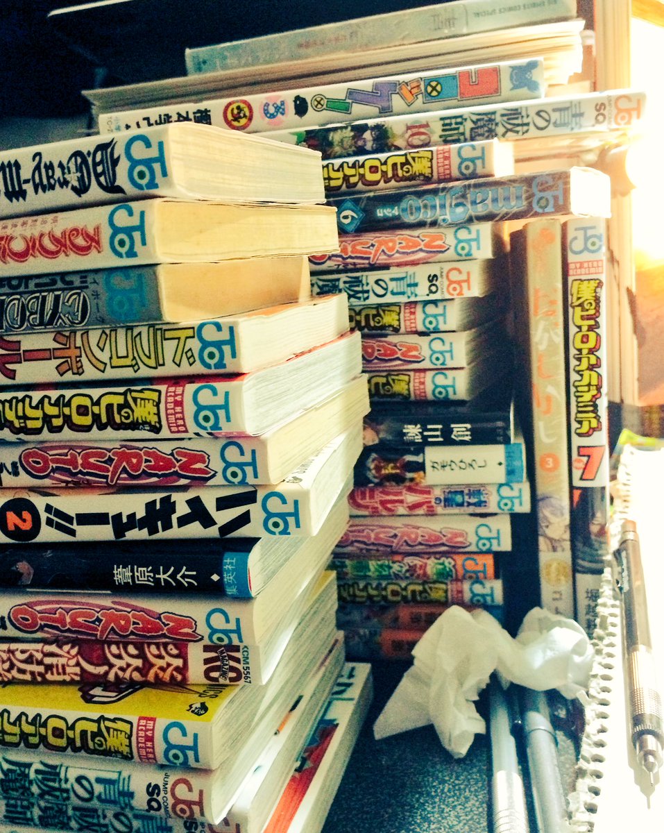 棚から漁っては出してを繰り返したらこの積み重ね具合に…絶妙ですよね
わかる人にはわかる漫画も中には…