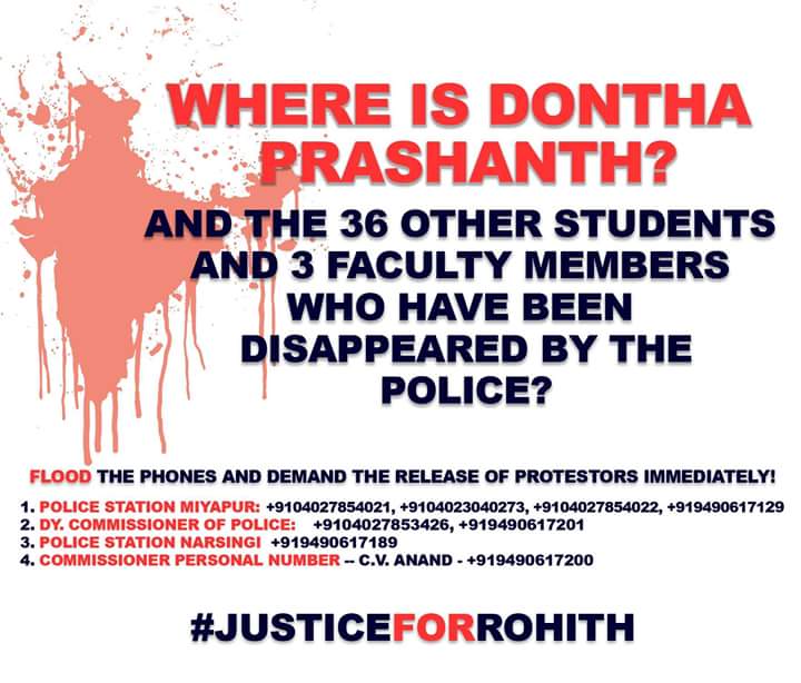 sonali2030's tweet photo. This is state-sponsored thuggery and lumpenism! The police must answer!! #DalitLivesMatter #StandWithHCU https://t.co/aBVX5mqXhT