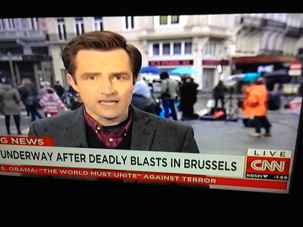 BrajkovicDb's tweet image. @MaxFosterCNN @cnni #NotAHappy. #Wednesday 👎#TuningIn with Max Live From #BrusselsBelgium #TopStory #BrusselsAttacks