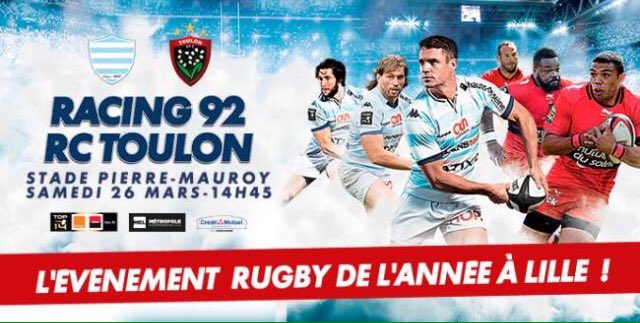 StageRugbyMax's tweet photo. Racing 92 vs RC Toulon !!! 
Près de 40.000 fans de rugby attendus !
Et vous, quel est votre pronostic ? 
🔵⚪️🏉 https://t.co/NYznTRoyJB