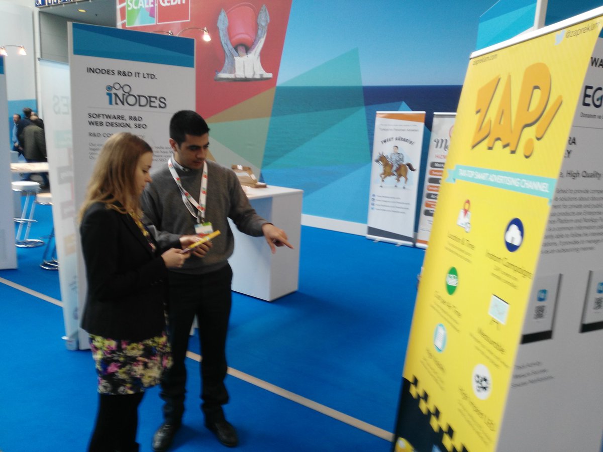 CyberparkTGB's tweet image. Firmamız @zapreklam a #CeBIT2016 da ilgi yoğundu. @ICTMediaTR #CeBIT #advertisement