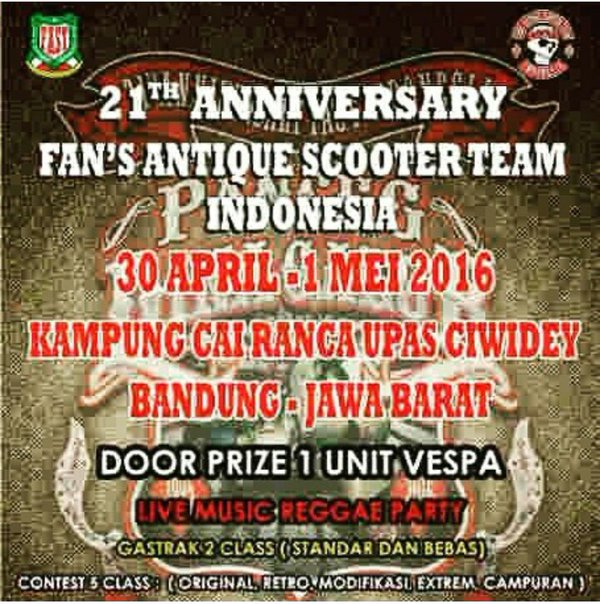 Akun_SBC's tweet photo. Nu Nge'pen Ka Anu Antik, Nu Karolot, Nu Geus Antik, Aya @AcaraVespa @EventVespa di Ciwidey. Ulah Poho #MakeHelm https://t.co/87UYxtdkua