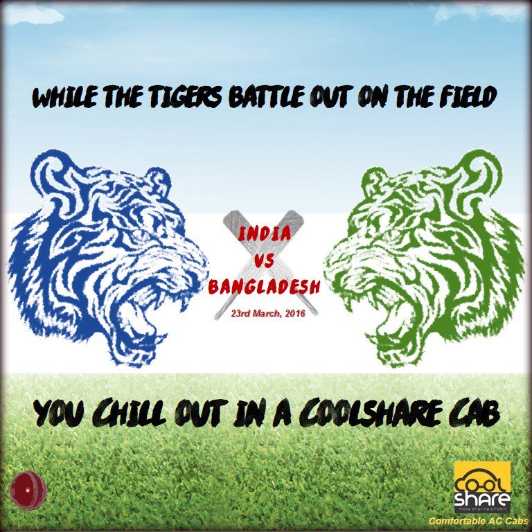 Coolshare15's tweet photo. #ICCWorldT20 #IndiaVsBangladesh #Coolshare #ComfortableAcCabs https://t.co/kOWbL0fzXI