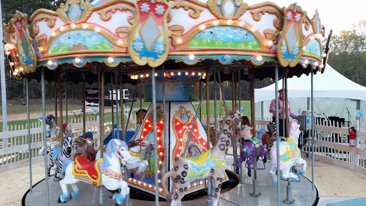 PaulFromFox5's tweet photo. Come ride the #spCarousel!! Newest @OnStageSerenbe show opens tomorrow! @GoodDayAtlanta #fox5atl https://t.co/5hnuSppZyF