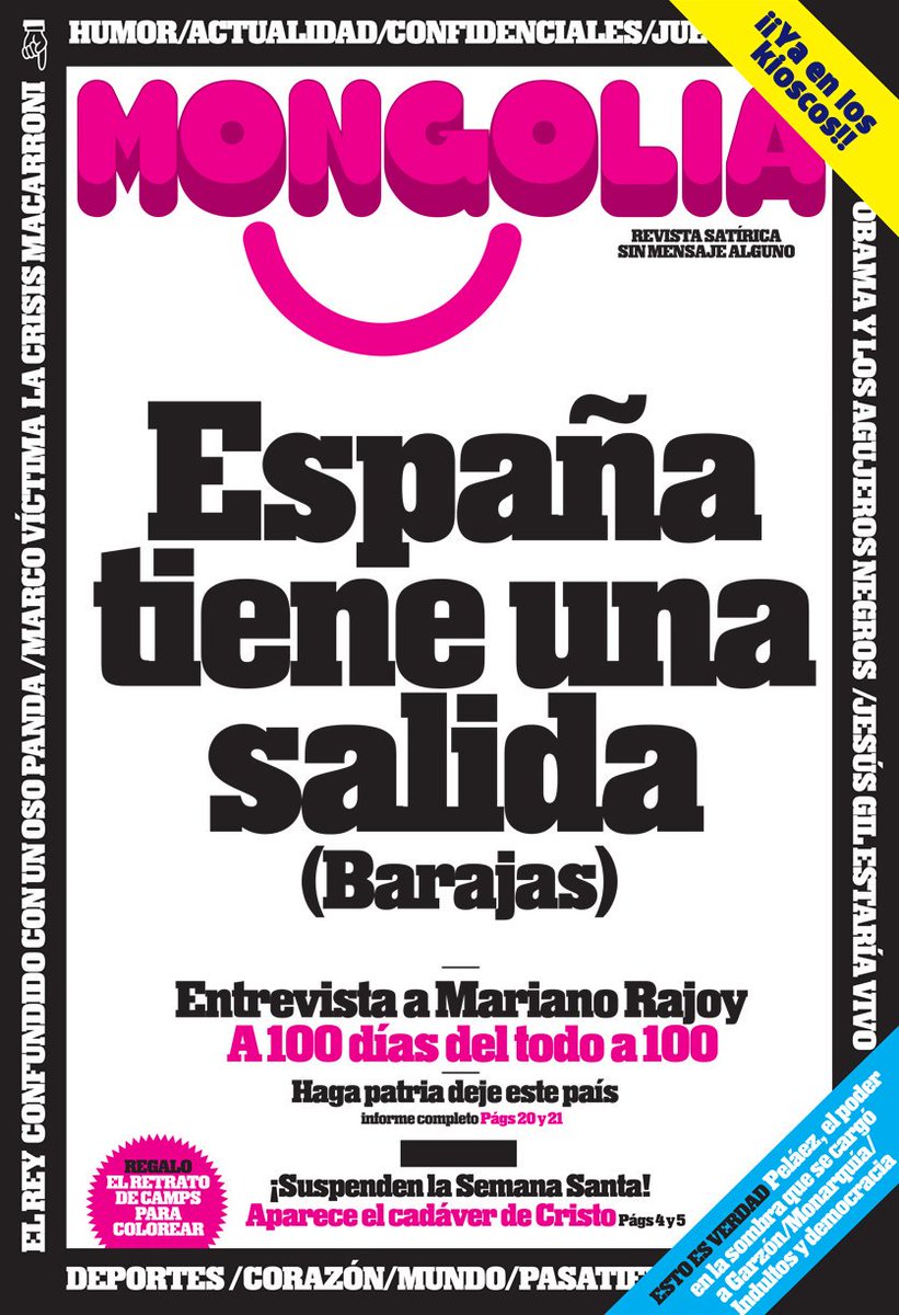 revistamongolia's tweet photo. Hoy cumplimos cuatro años y seguimos molestando a idiotas como desde el primer día.

Gracias a todos. https://t.co/S70YOGLLGr