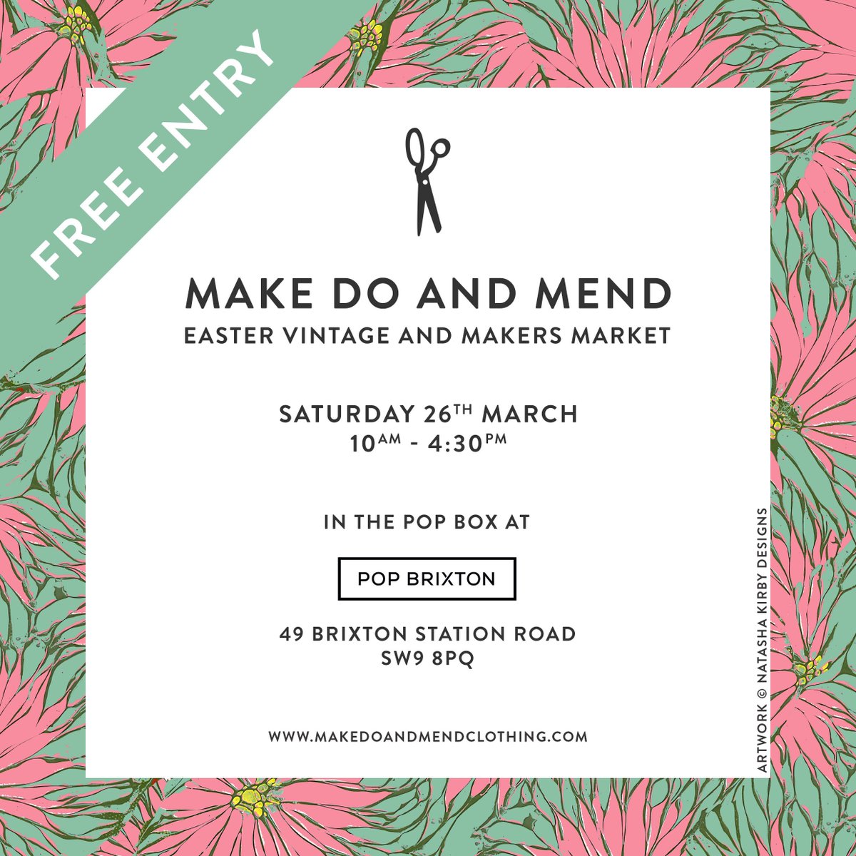 Dont miss our #vintage &amp; #makers #market @popbrixton this #easter #brixton #lovelondon ow.ly/ZJlkH