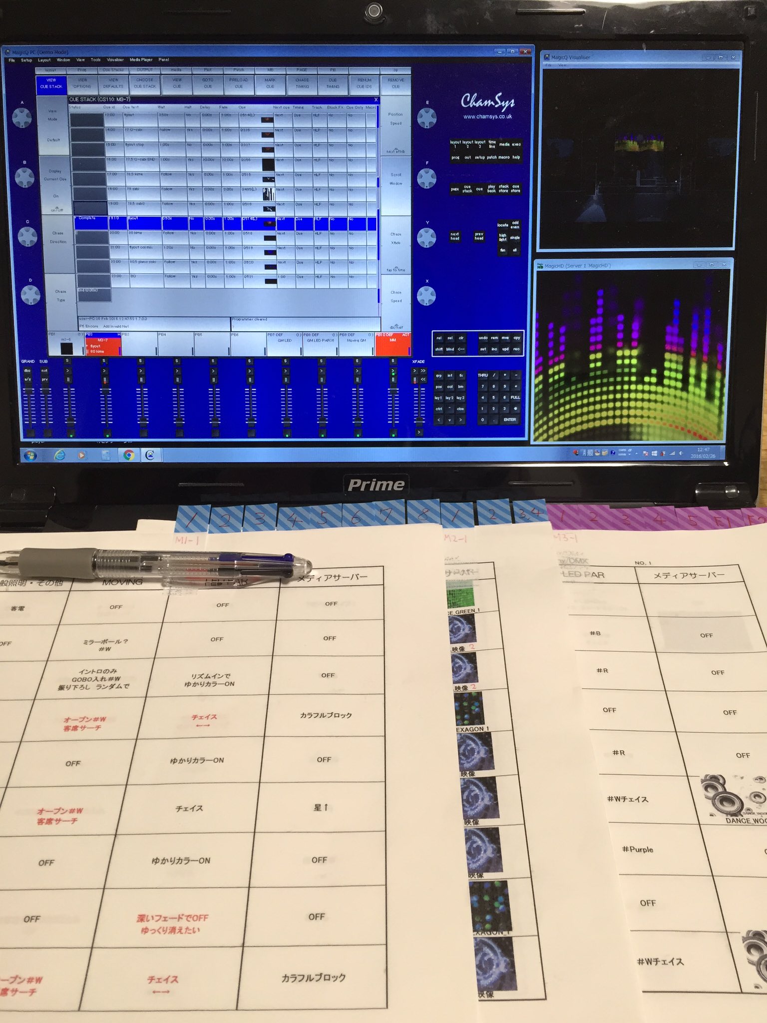 Grand MA2 ？ 舞台照明 調光卓 動作未確認 ケース付き ジャンク扱い