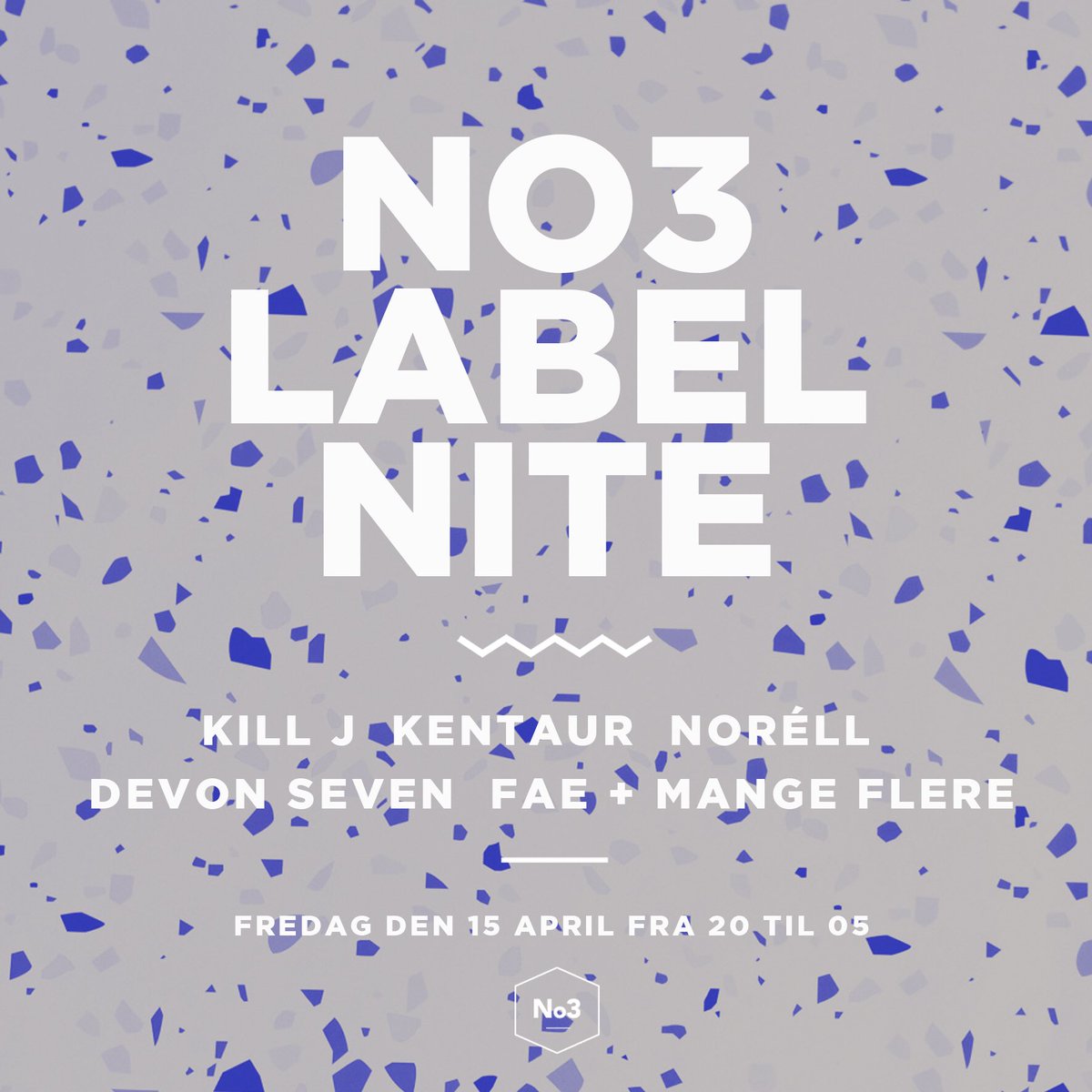 Join us in April as we host another evening with fab-tastic music live by our artists!  No3 LABEL NITE! 💎