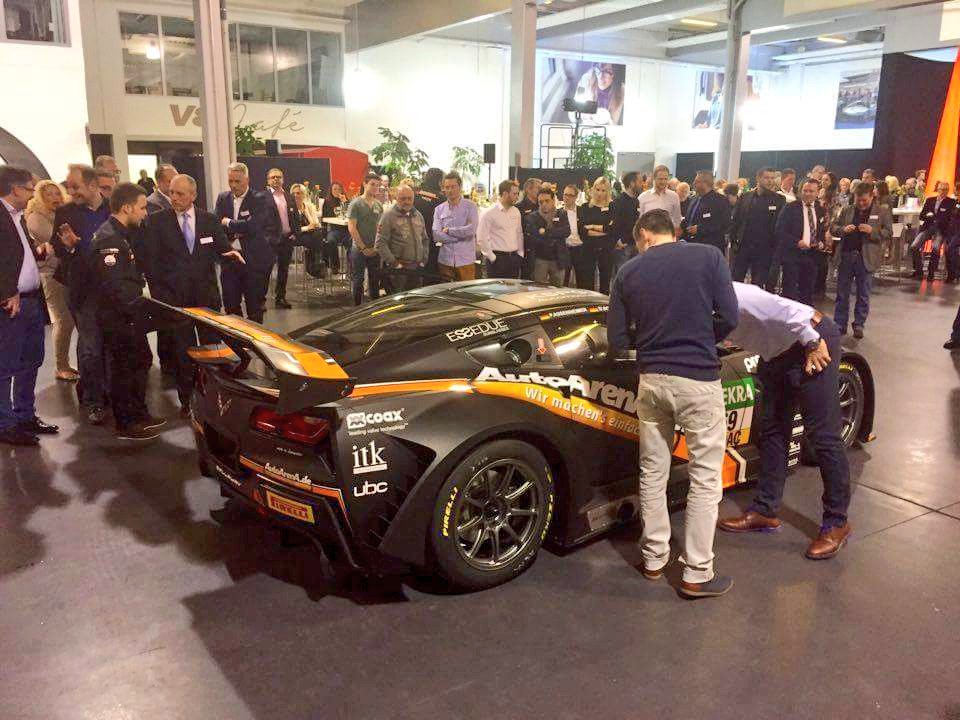 CorvetteMs's tweet photo. A fun night yesterday in Germany, which saw the reveal of our first #C7GT3 livery! #isittimeyet #BeastMode https://t.co/5tFrEuf5iV