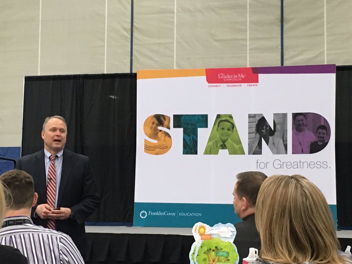 MrsStaskowski's tweet photo. Sean Covey in action! So excited! #standmi #WeAreLamphere https://t.co/0z1sf3eemZ