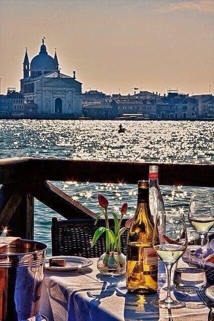 Dinner in Venice, Italy
