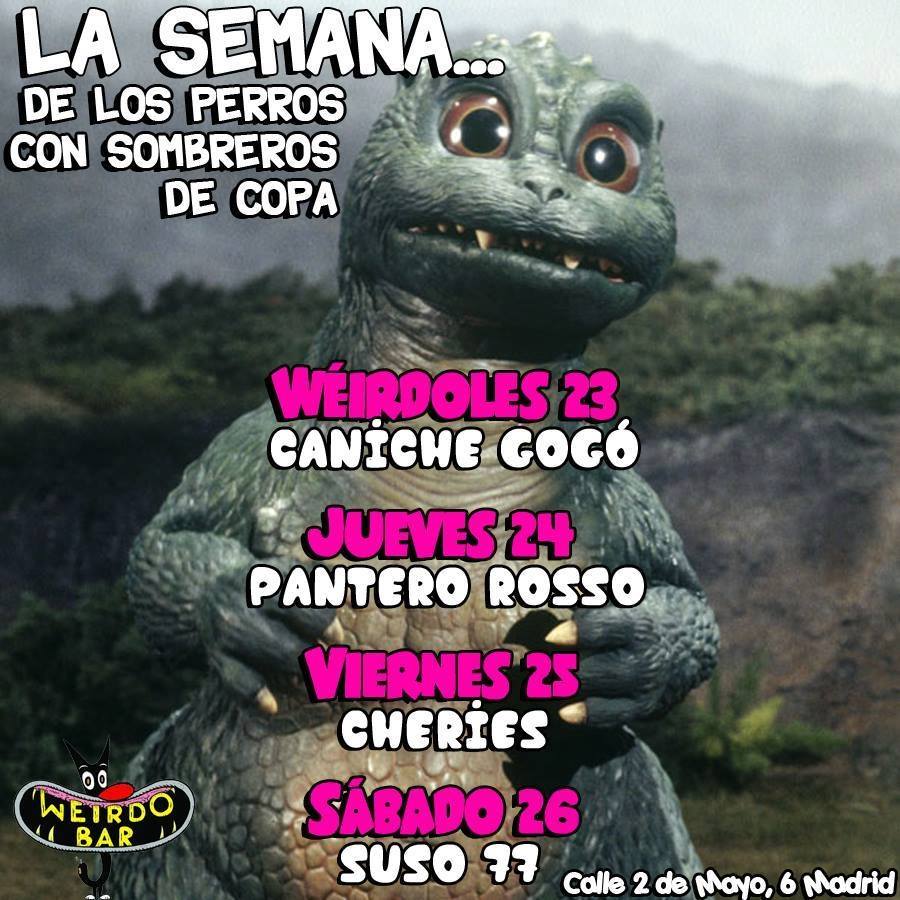 .<a href="/cheriesdjs/">Cheries djs</a> nos quedamos en #SemanaSanta en #Madrid. El viernes a las 23:00h pincharemos en el mítico #Weirdobar.