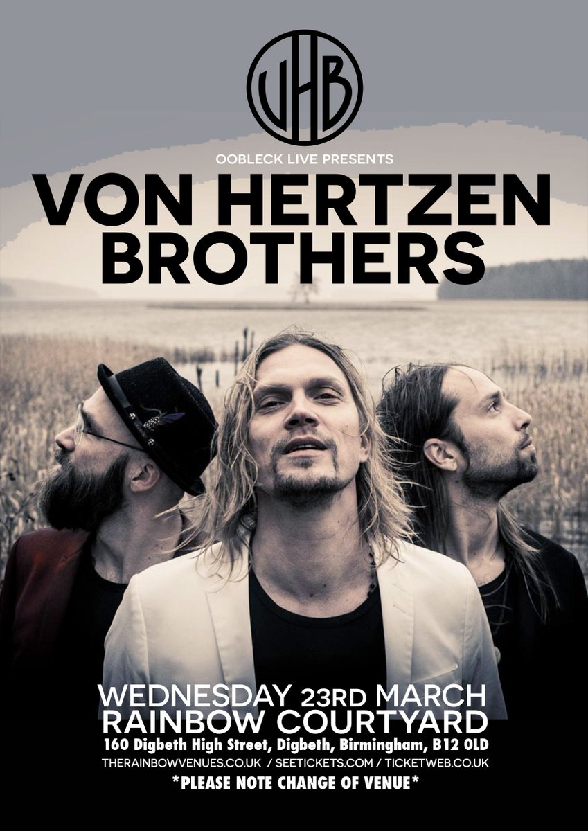 Today! <a href="/rainbowvenues/">The Rainbow Venues</a> @vhbroz VON HERTZEN BROTHERS tix still available <a href="/TicketWebUK/">TicketWeb UK 🤘</a> ow.ly/ZQr4Q