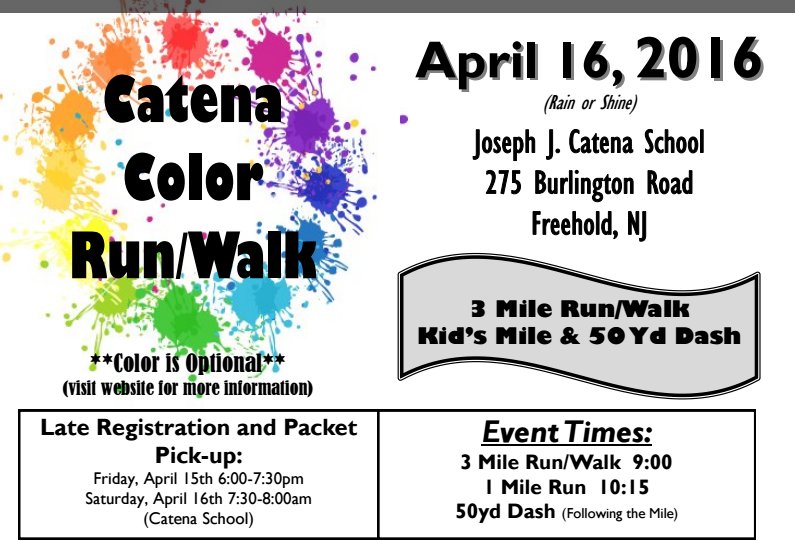 Traci Attardi Shaw (@jjcs_tshaw) on Twitter photo <a href="/CatenaColts/">@Catenacolts</a> COLOR RUN/WALK is almost here! Join the FUN! Have U registered? joseph.freeholdtwp.k12.nj.us/cms/One.aspx @FTSupt_Kasun <a href="/CatenaColts/">@Catenacolts</a> COLOR RUN/WALK is almost here! Join the FUN! Have U registered? joseph.freeholdtwp.k12.nj.us/cms/One.aspx @FTSupt_Kasun