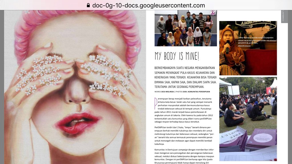 perEMPUan di majalah online! 🎉

Silakan cek di sini:
awksmag.com/id/index.php/i…