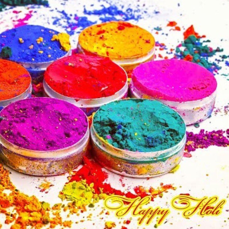 YogeshKalia's tweet photo. Happy Holi To All Those Celebrating. Enjoy The Festival Of Colour! ❤️💛💚💙💜 #Holi https://t.co/459Uwr3Zce