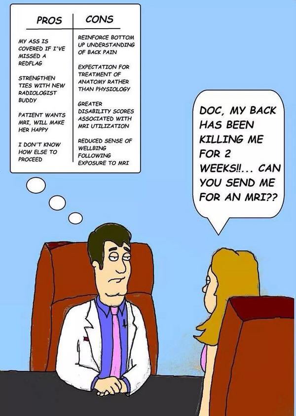 AdamMeakins's tweet photo. Good read... Should I get an MRI for my back pain? https://t.co/Ch51ByqUGJ https://t.co/1jmBlZ3ANW