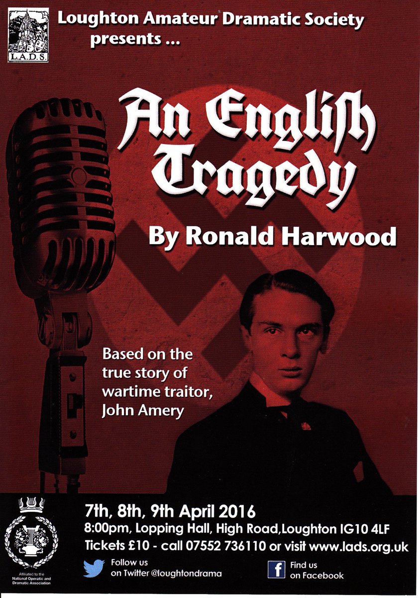 Loughtondrama's tweet image. @The_SWATS Tickets are selling fast for this intriguing play so book yours today to avoid disappointment. Pls RT