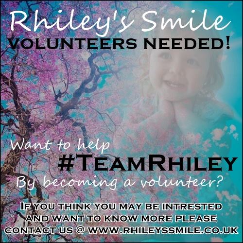 RhileysSmile's tweet photo. We are looking for enthusiastic volunteers who would be happy to help #TeamRhiley:)
Please do get in touch with us. https://t.co/FPaEsKceH1