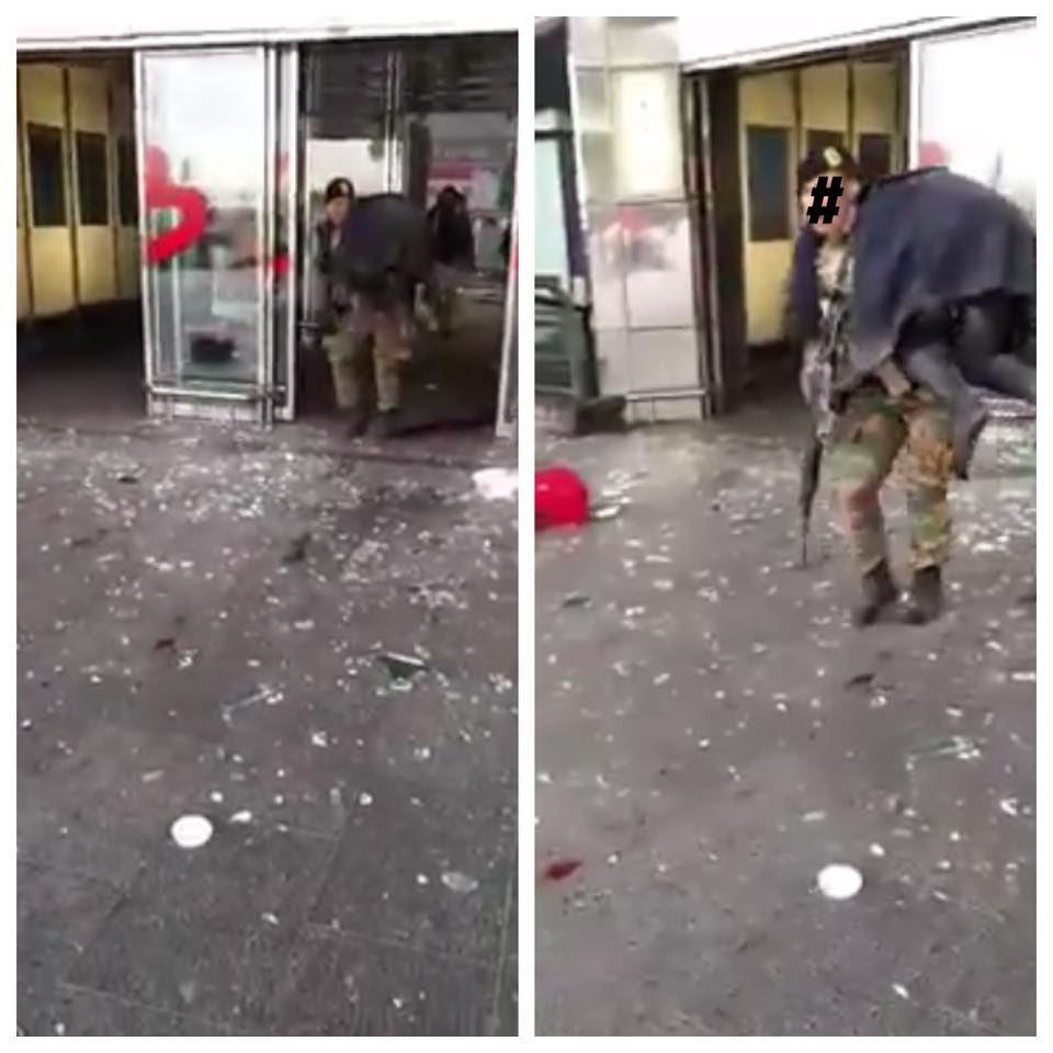 انفجاران قويان يهزان مطار بروكسل  ب بلجيكا CeOLO-IXEAA-DUb