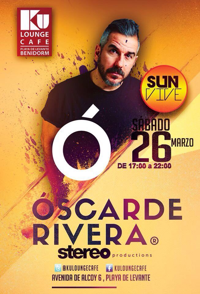 oscarderivera's tweet photo. #Benidorm un lugar perfecto para empezar la temporada de #electronicmusic on the beach mañana #SunVive @kulounge https://t.co/44Qd3v3Ber