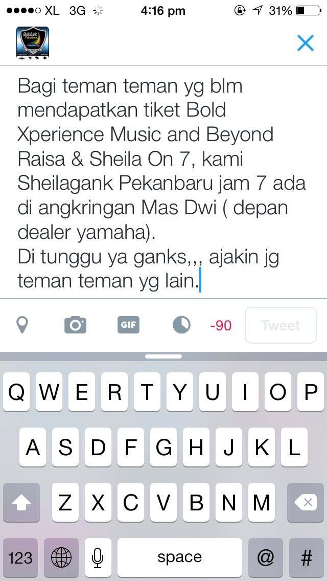 SheilaGank Pekanbaru (@sg_pekanbaru) on Twitter photo 