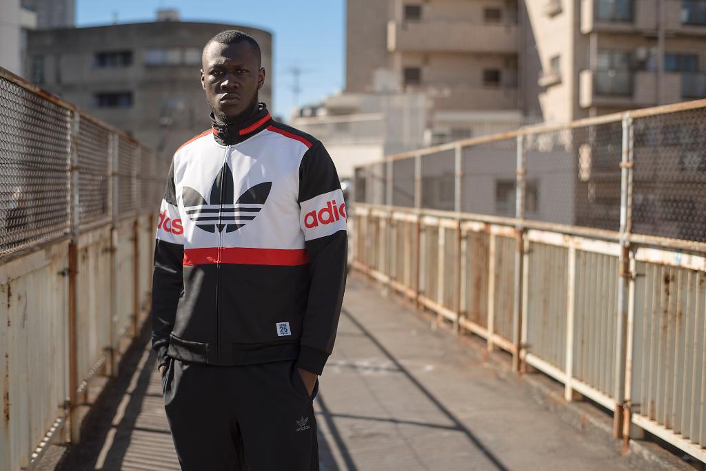 adidasoriginals's tweet photo. The #OriginalsbyNIGO SS16 collection feat. @Stormzy1 lands worldwide April 1st. See more at https://t.co/Sg7pHxlKM5 https://t.co/o0Me3FXwRi