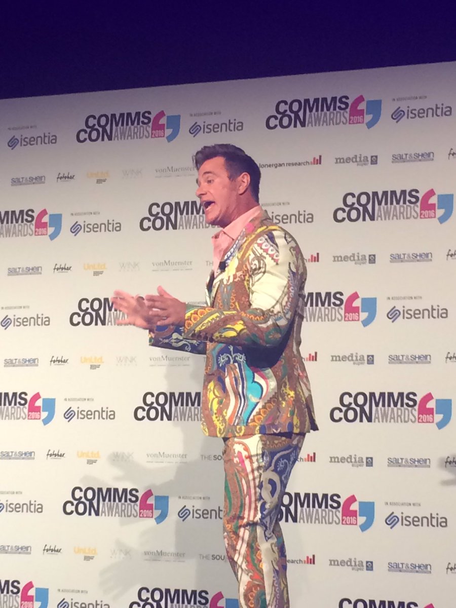 Mumbrellanews's tweet photo. #CommsCon16 host Richard Reid warms up the crowd before we crack open the evening's awards program https://t.co/6YcaJFQqYq
