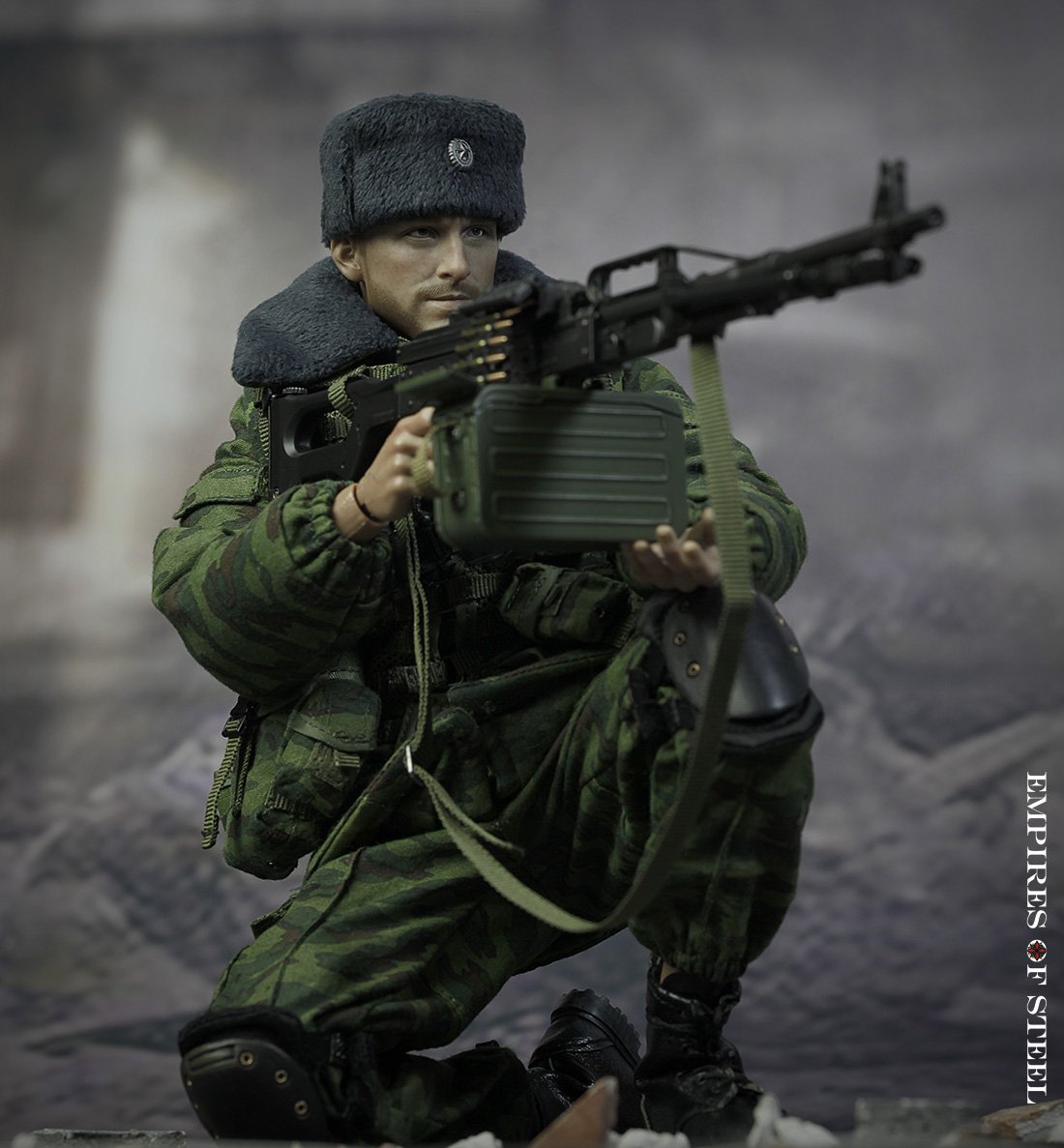 Фигурка 1.6 пулеметчик ВДВ