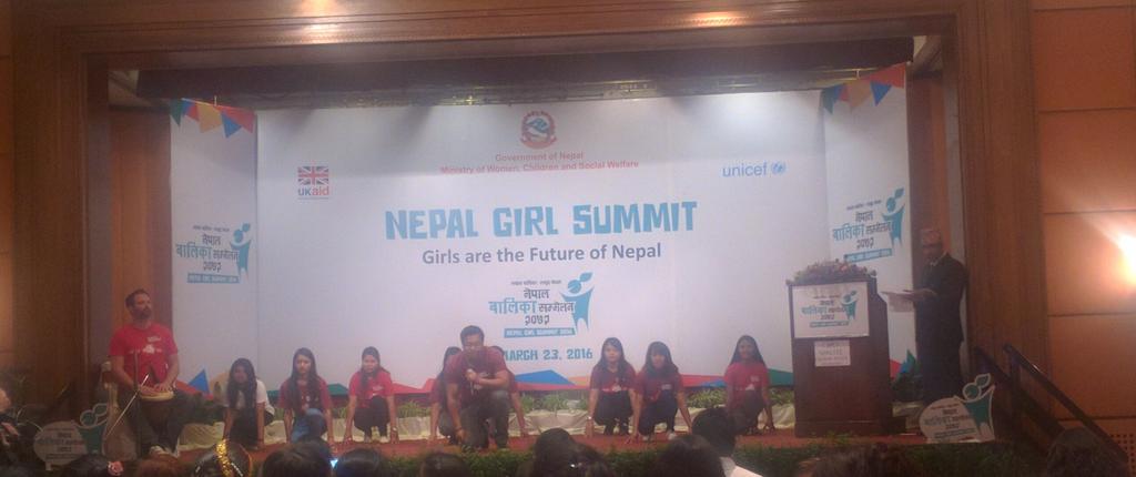 nepalgirlsummit's tweet photo. A different form of dance by Restless Development Team
#NepalGirlSummit #Empowerment #Adolescents #UNICEF #MoWCSW https://t.co/x3KYD9TTmS