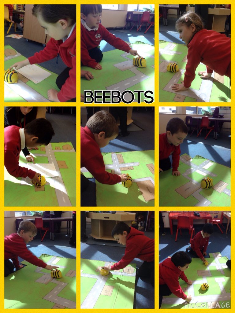 GwyrosyddASD's tweet photo. We made a map of our local area and use beebots to get to different shops and parks #direction #beetbot #maths https://t.co/6GcEEZtc7j
