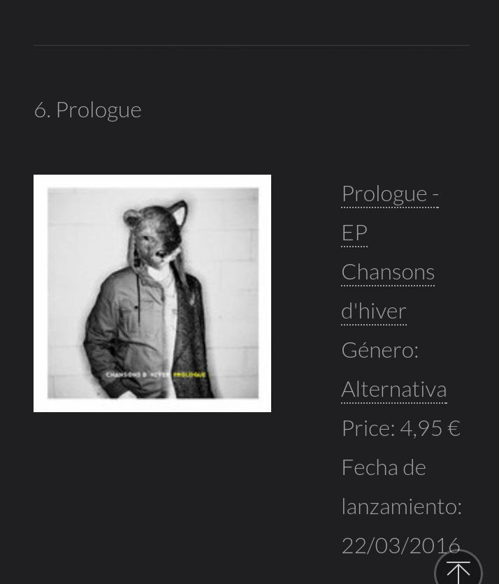 PabloGoldfinger's tweet photo. Gracias por esta gran acogida! @chansonsdhiver en el top 10 de álbumes! https://t.co/ZvYyiyWbYL