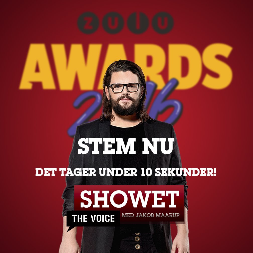 Kan du så komme igang! Stem her: zuluawards.dk/categories/are… #showetpåthevoice #10sek