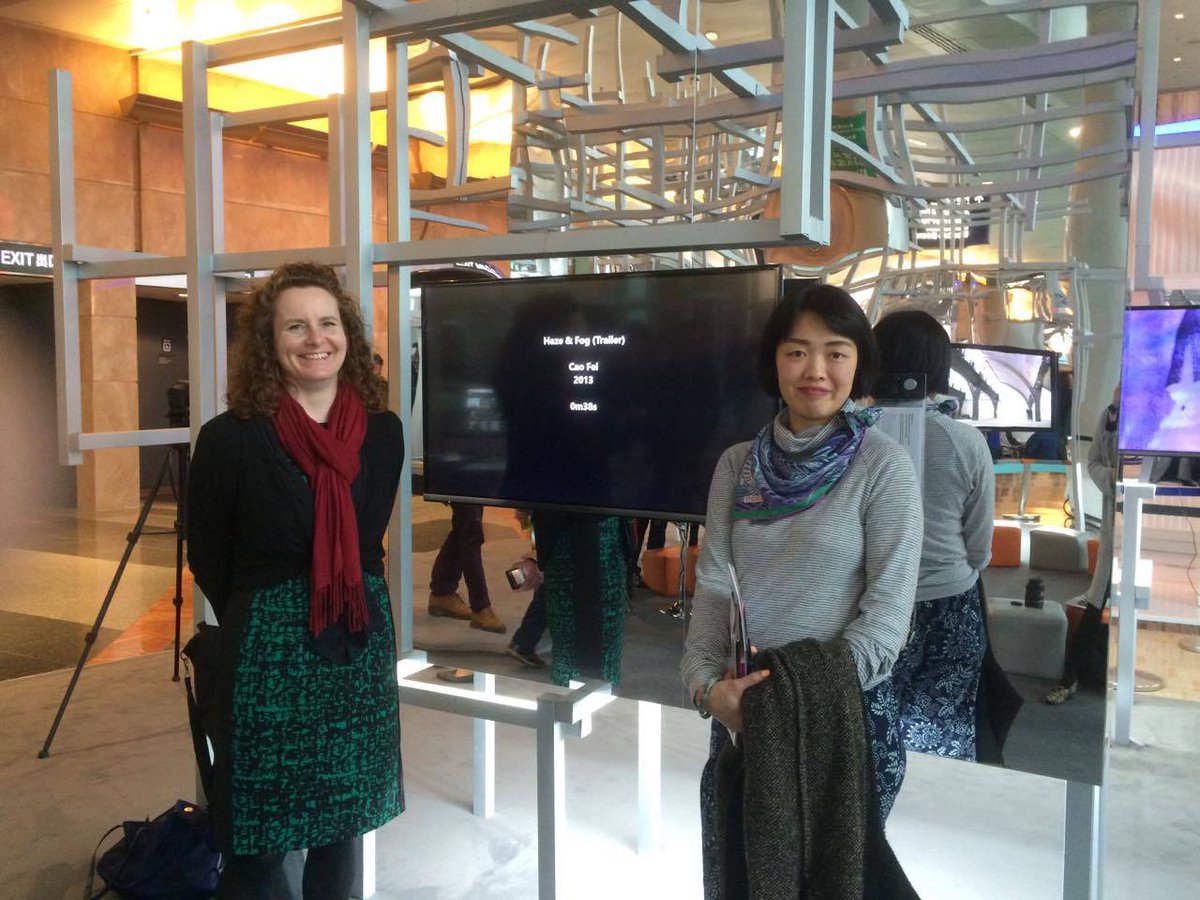 eseacontemp's tweet photo. Great to have @CFCCA_UK @UoSArts  &amp; @Videotage represented at @ArtBasel Hong Kong! #CaoFei #SunXun #LiBinyuan https://t.co/kHFslm8wZT