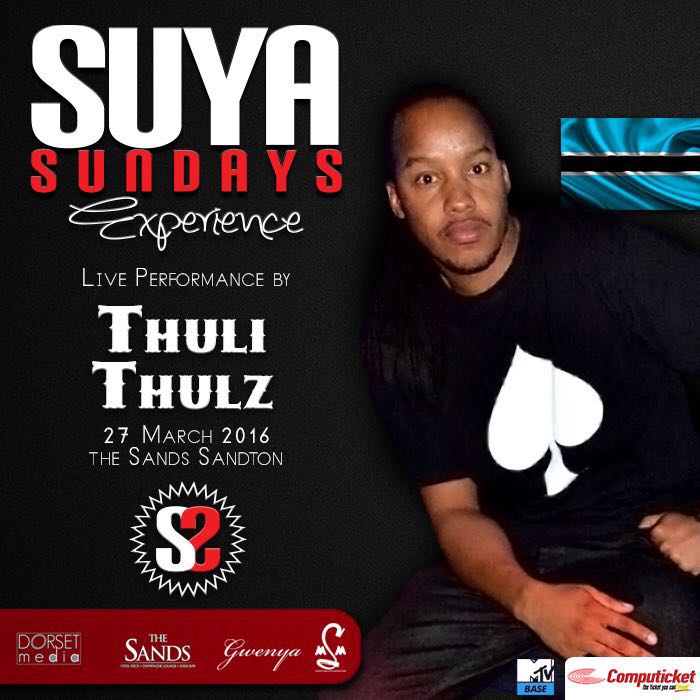 RealDjSaint's tweet photo. Catch THULI THULZ performing live @ THE SANDS ALONGSIDE MC LARRY TEE★★SUYA SUNDAYS https://t.co/FteFMCZNr7
