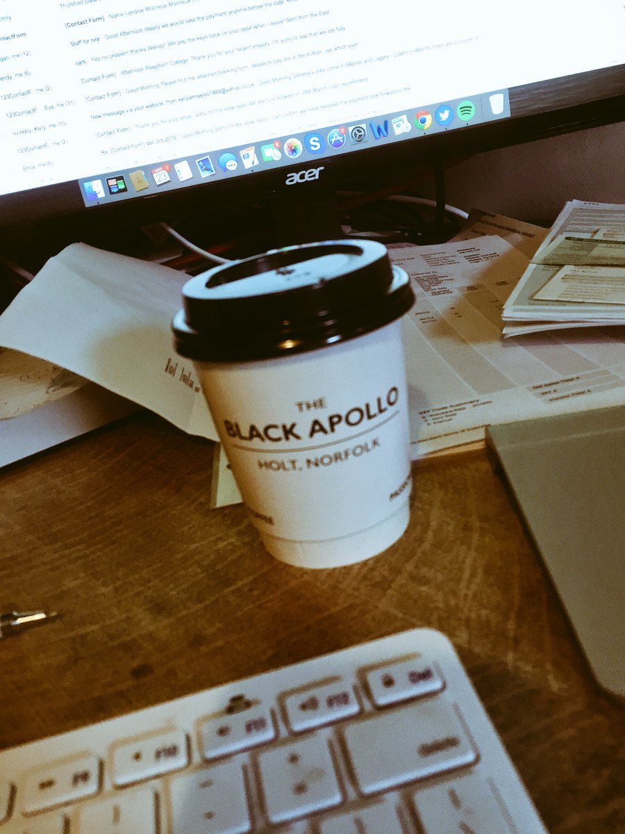 hospitalitynflk's tweet photo. Busy in the #teamecb office today thanks @Holtcoffee for helping us power though! #coffeefix #weddingseason #bar https://t.co/5RrNo8eEWP