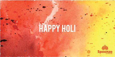 SpoonzoApp's tweet photo. On the festival of #Holi, #Spoonzo wishes that each splash of #colour makes your life colourful. #HappyHoli ! https://t.co/DzB04Gfksg