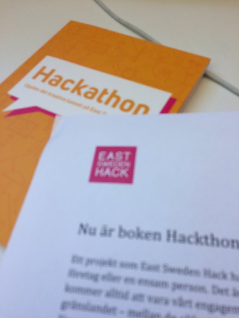 almqvistrobin's tweet photo. Trevlig post! Mer sånt! Tack @bylineMiranda och @eastswedenhack #esh16 https://t.co/A4Ot13S93Y