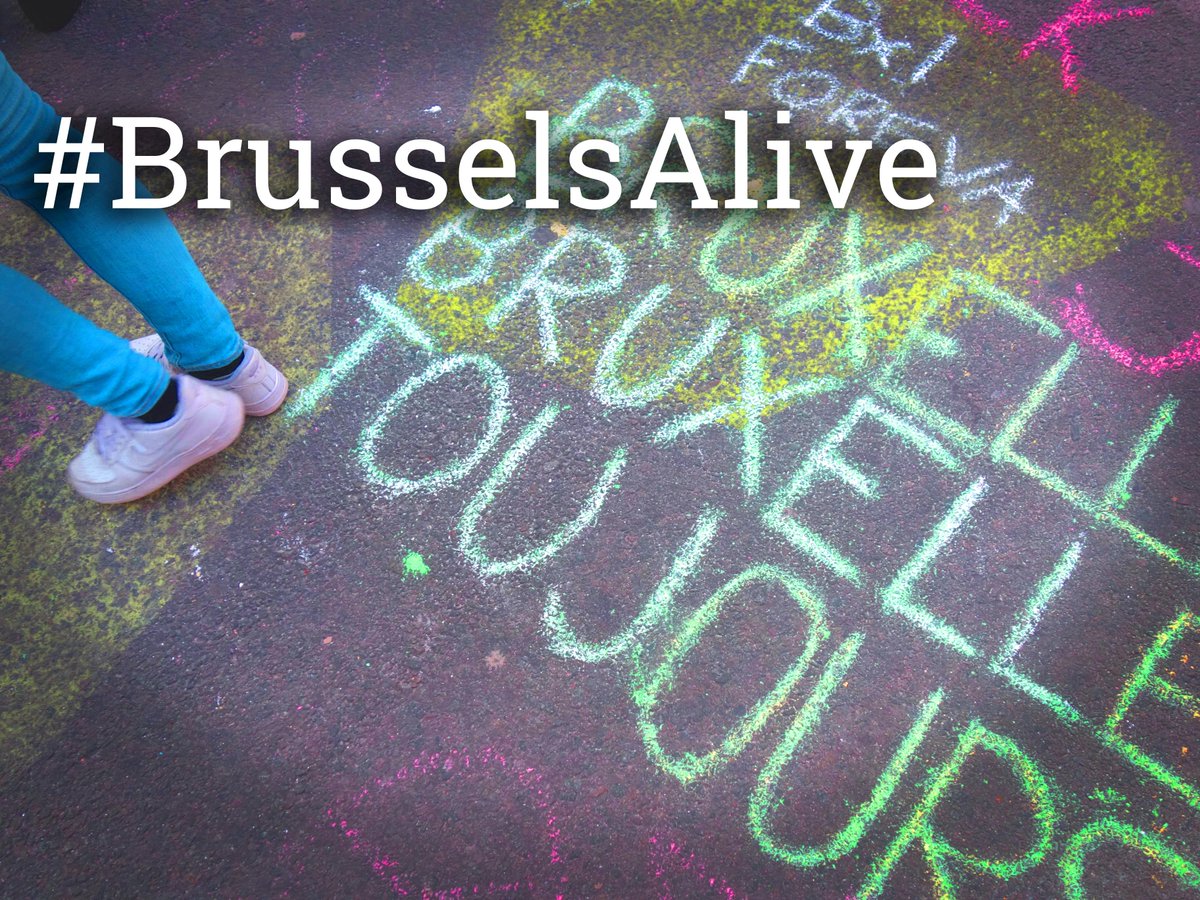 BRUZZbe's tweet photo. Brussel leeft, laat het horen! Gebruik #BrusselsAlive voor al je hoopgevende woorden en initiatieven. https://t.co/GSHCWzbNdG